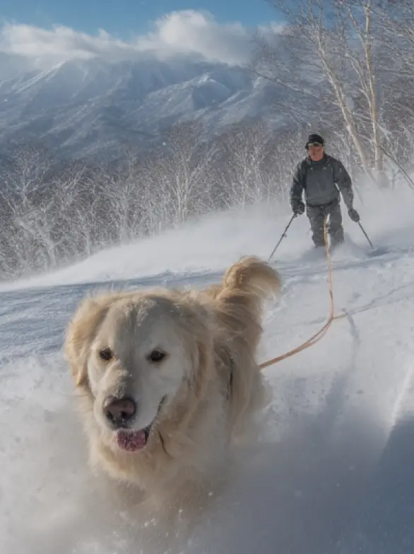 Dog Skiing