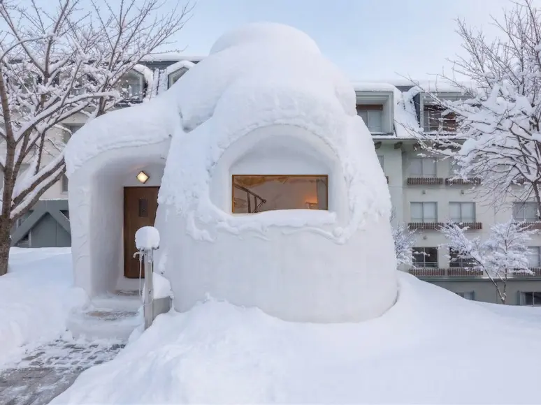 Outdoor heated pool, earthbag sauna